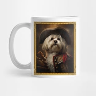 Dashing White Havanese - Medieval Cuban Conquistador (Framed) Mug